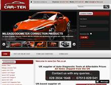 Tablet Screenshot of car-tek.co.uk